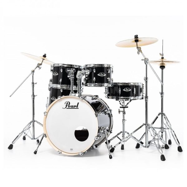 Pearl Export Jet Black 5 Piece Drum Kit including Sabian SBR Cymbals (20 , 10 , 12 , 14 , 14  snare) For Discount