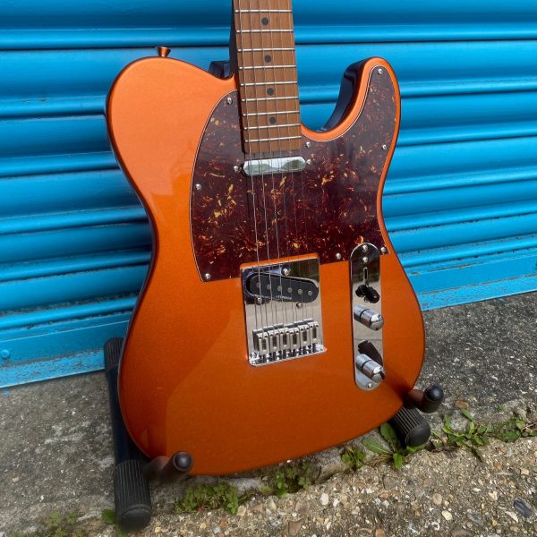 (B-STOCK) Sceptre Gen II Arlington Metallic Sienna Copper Telecaster-Style Electric Guitar Online now