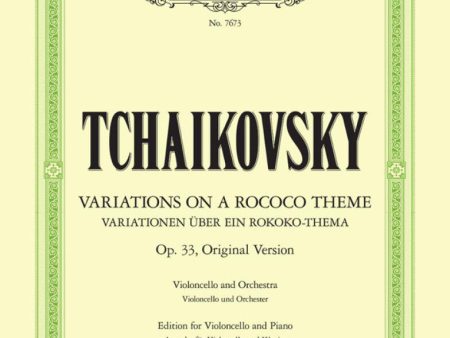 Variations Pm A Rococo Theme Op.33, Original Version - Tchaikovsky For Sale