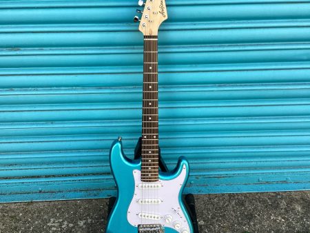 Aria STG Mini Strat Electric Guitar Metallic Blue Online Hot Sale