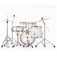 Pearl Export Slipstream White 5 Piece Drum Kit including Sabian SBR Cymbals (20 , 10 , 12 , 14 , 14  snare) Online now