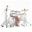 Pearl Export Slipstream White 5 Piece Drum Kit including Sabian SBR Cymbals (20 , 10 , 12 , 14 , 14  snare) Online now