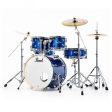 Pearl Export High Voltage Blue 5 Piece Drum Kit including Sabian SBR Cymbals (20 , 10 , 12 , 14 , 14  snare) Hot on Sale