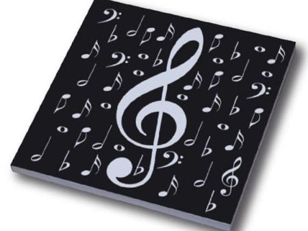 Music Notes Square Journal For Sale