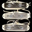 Lindy Fralin Split Blade Electric Guitar Pickup Set White Covers Sale