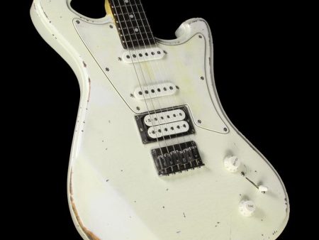 Wild Custom Guitars Wildmaster Electric Guitar Relic Olympic White Online Hot Sale