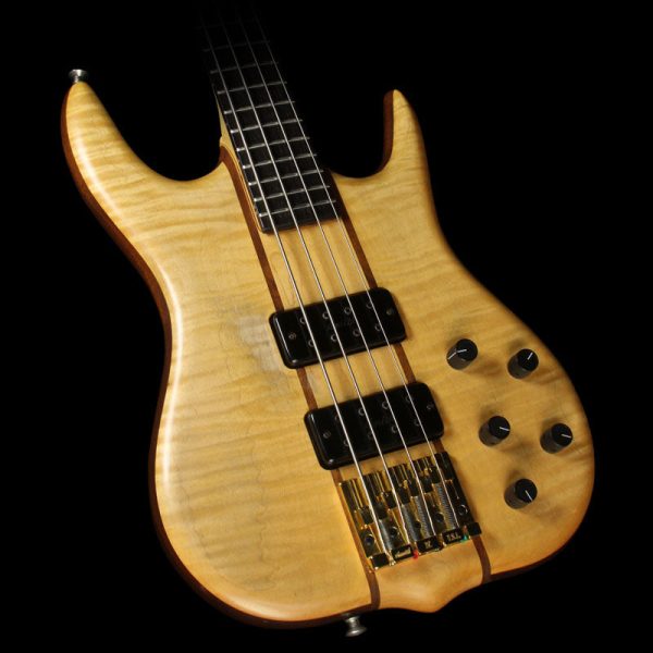 Used 1996 Ken Smith CR4 Maple Top Electric Bass Guitar Natural Supply