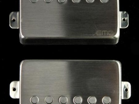 EMG JH HET Set James Hetfield Signature Humbucker Pickup Set Brushed Chrome For Cheap