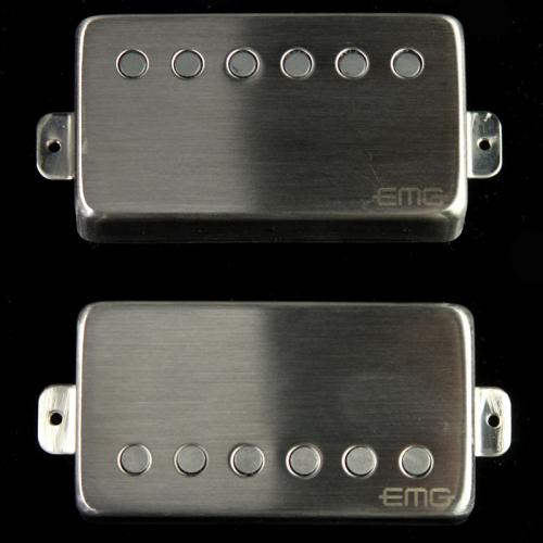 EMG JH HET Set James Hetfield Signature Humbucker Pickup Set Brushed Chrome For Cheap