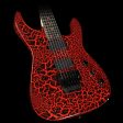 Charvel Custom Select Dinky Electric Guitar Black Red Crackle Online