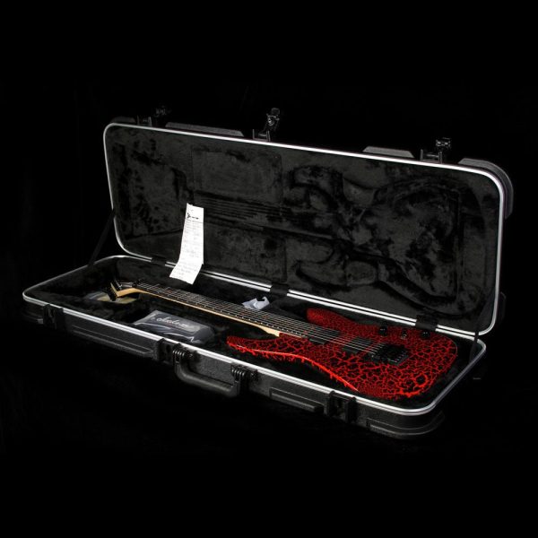 Charvel Custom Select Dinky Electric Guitar Black Red Crackle Online