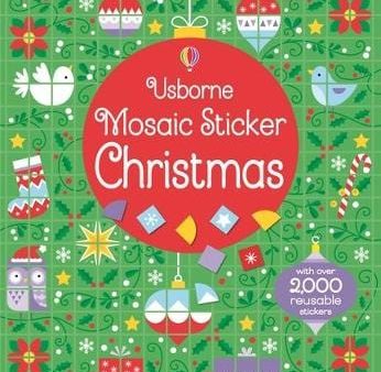 Usborne: Mosaic Sticker Christmas [2016] paperback Supply